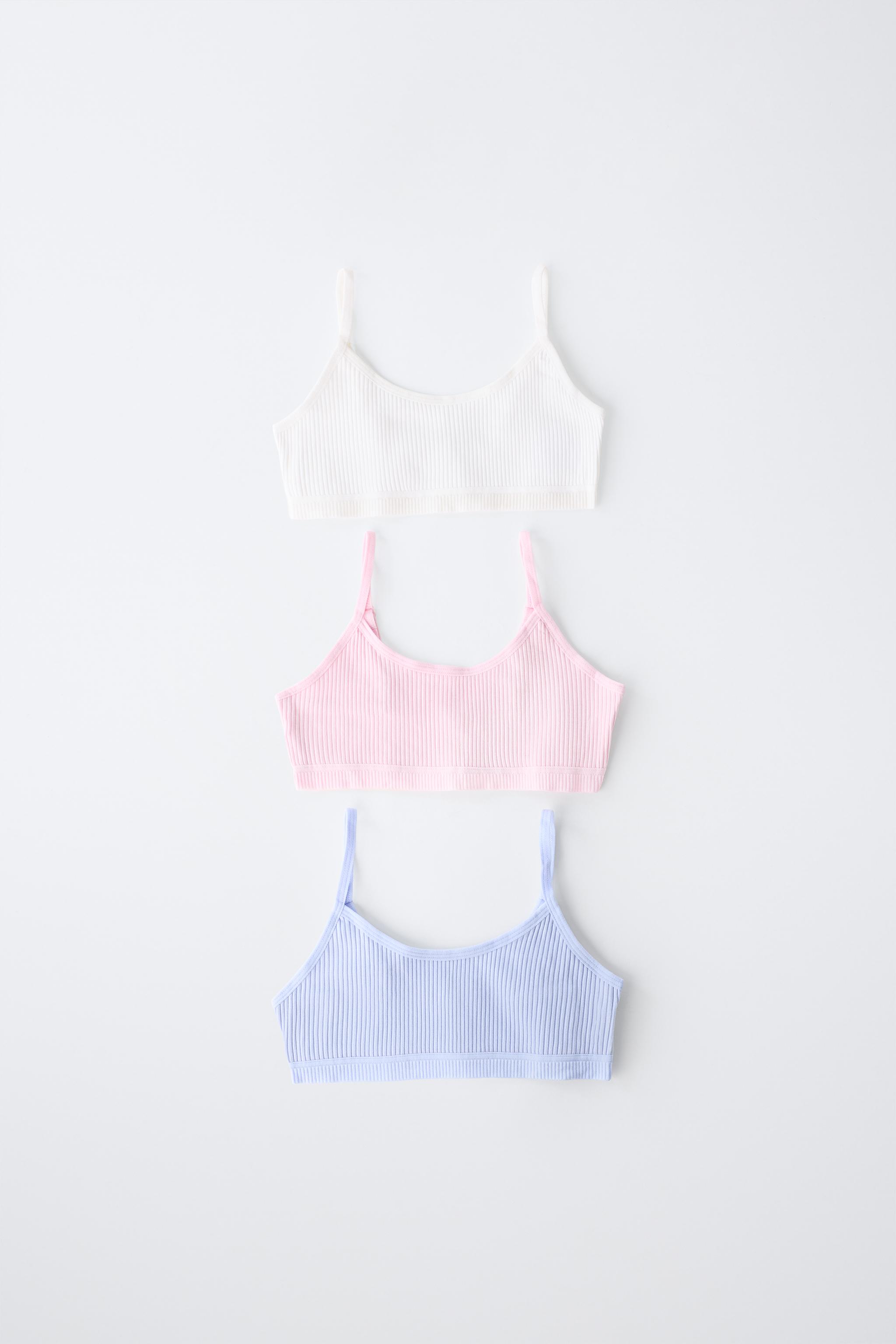 9-14 YEARS / THREE-PACK OF RIBBED TOPS
